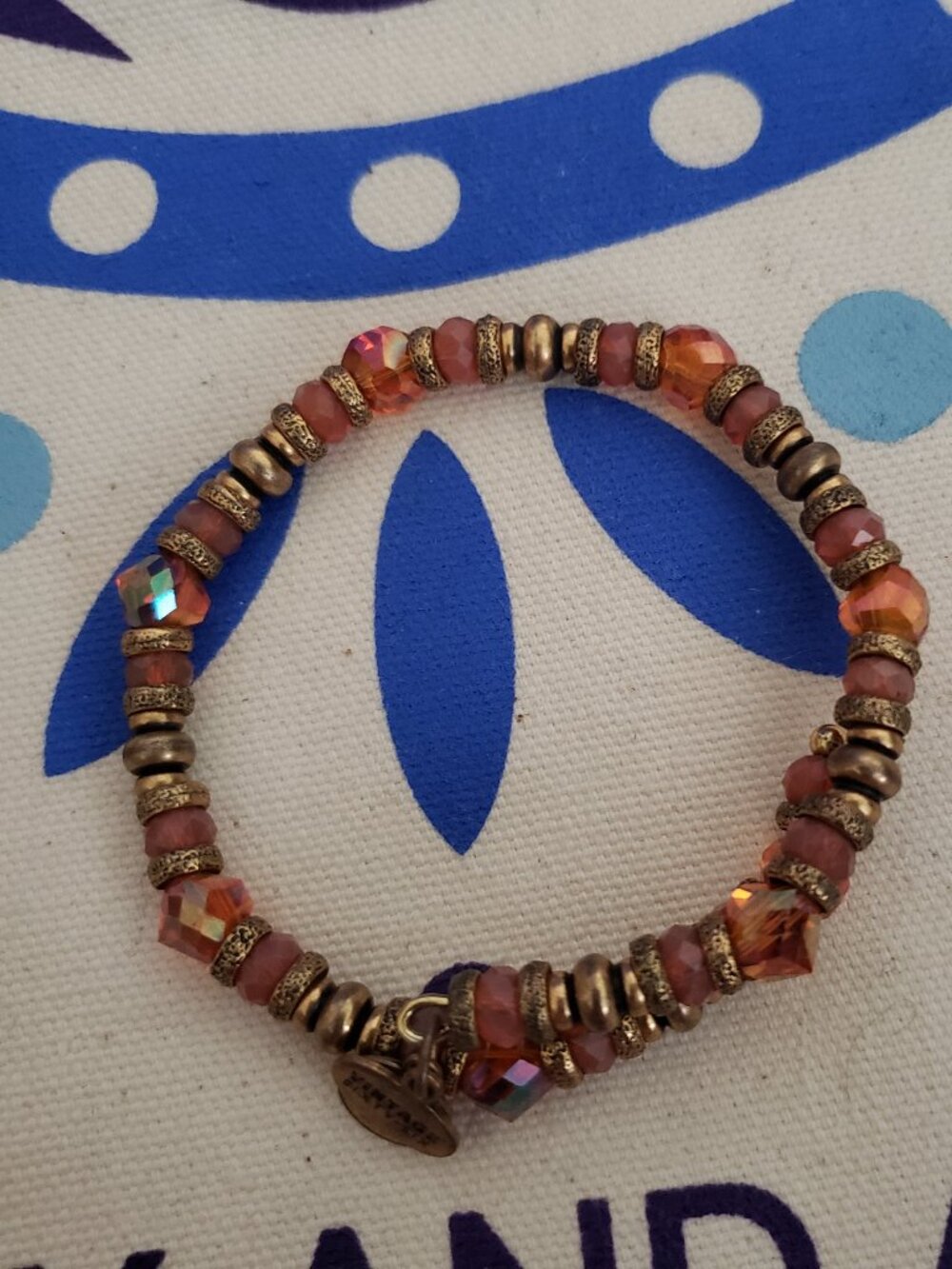 Alex and Ani Swarovski Crystal Beaded Bangle Expandable Bracelet Wrap VGC 71